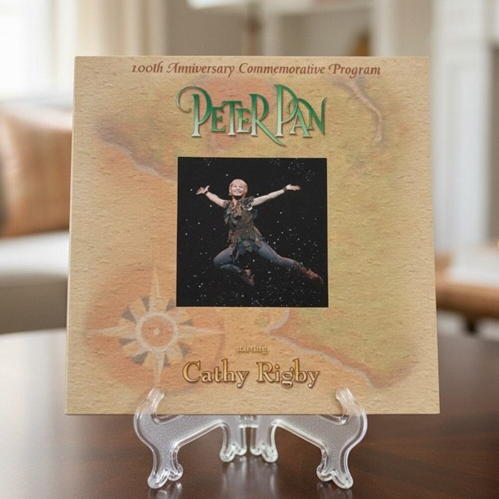 100th Anniversary Peter Pan Commemorative Program Cathy Rigby Souvenir Book